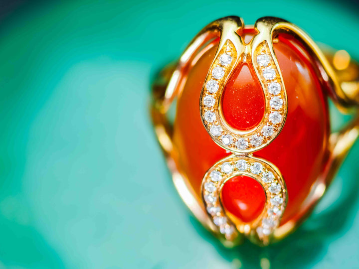 The Eygptian Goddess Carnelian Ring