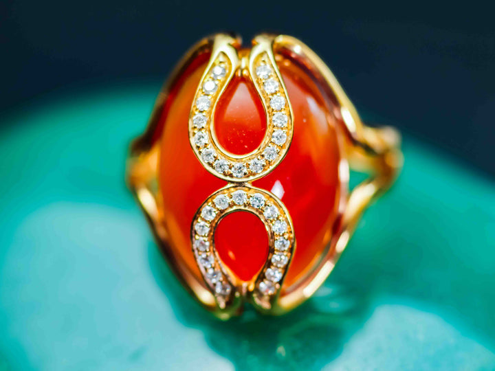 The Eygptian Goddess Carnelian Ring