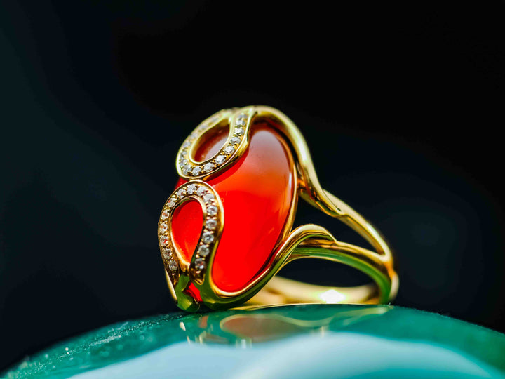 The Eygptian Goddess Carnelian Ring