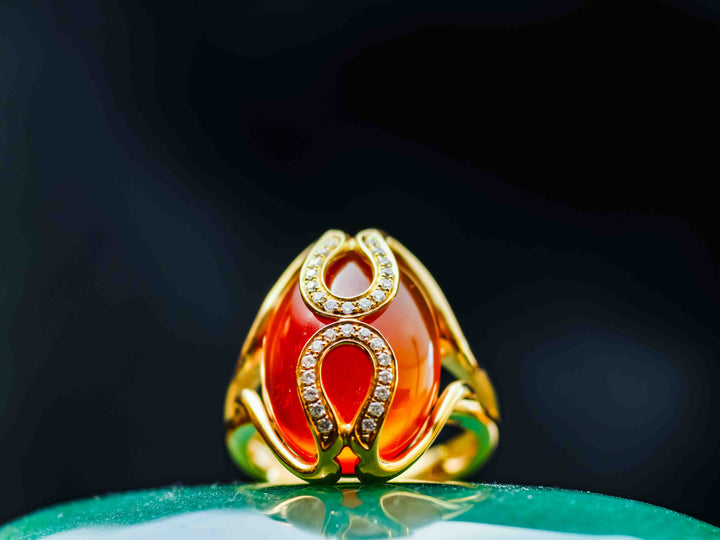 The Eygptian Goddess Carnelian Ring