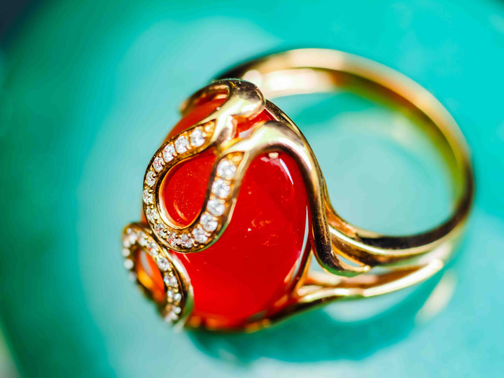 The Eygptian Goddess Carnelian Ring